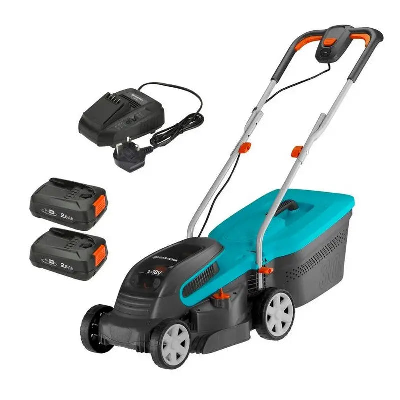 Gardena Powermax Battery Lawnmower 36V With 2 batteries &