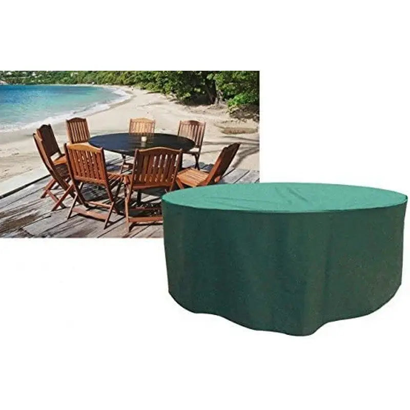 Garland Round Furniture Set Cover - 8 Seater (Black) -