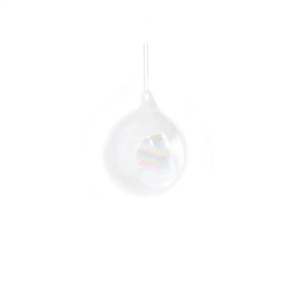 Glass Pearlescent Bauble 8cm - Christmas >> Baubles Tree