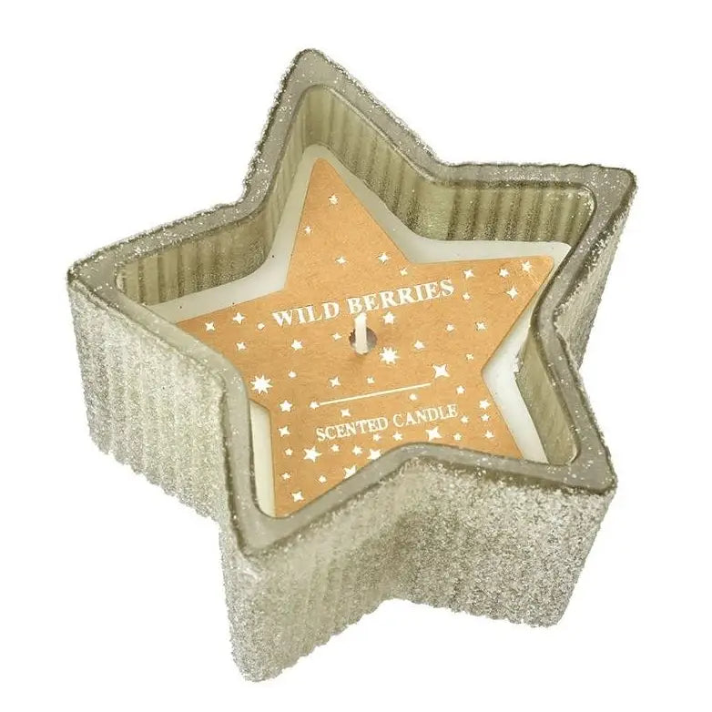 Glass Star Scented Wild Berry Candle - Various Sizes
