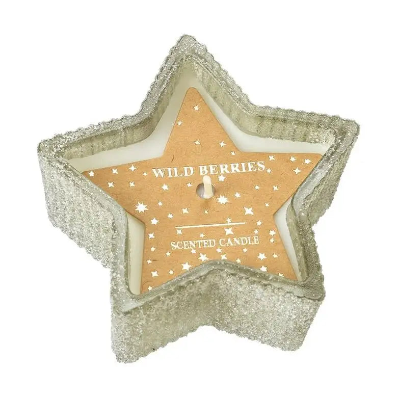 Glass Star Scented Wild Berry Candle - Various Sizes