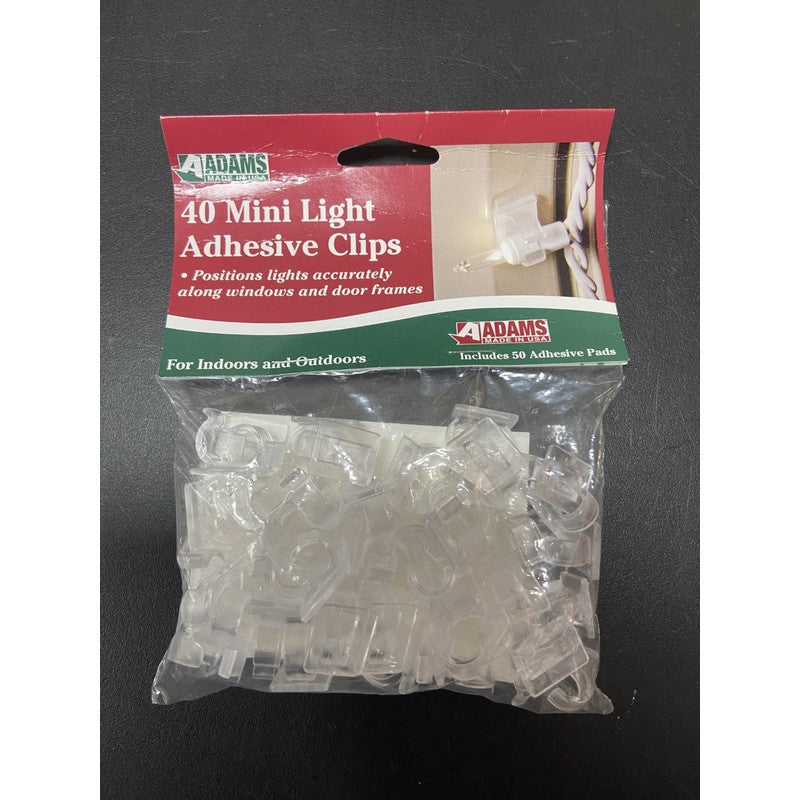 Adams Indoor / Outdoor 40 Mini Light Adhesive - Includes 50 Adhesive Pads
