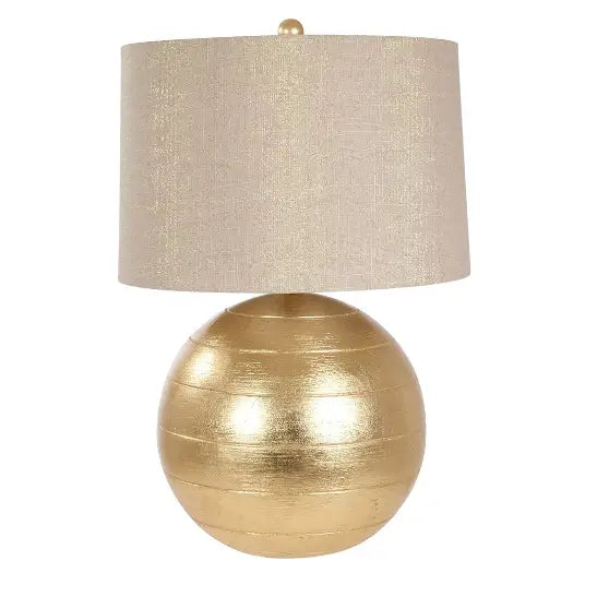 Gold Ball Table Lamp 40x40x67cm - Homeware >> Lamps
