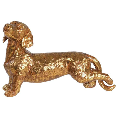 Gold Dog 33 x 11 x 22cm - Homeware