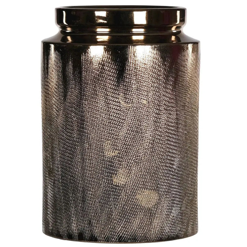 Gold Etched Vase 19x27cm