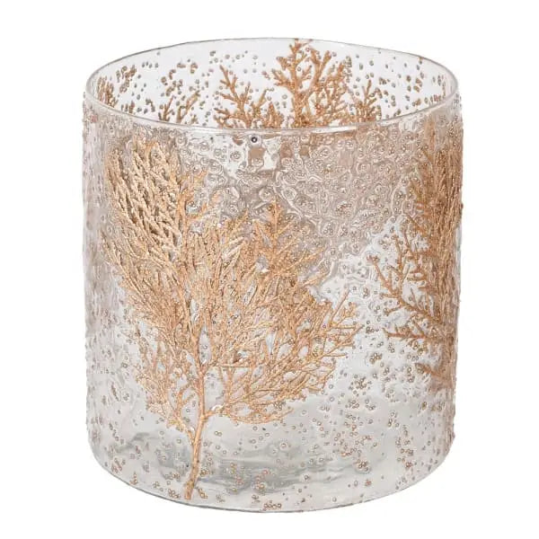 Gold Glass Tree Hurricane - Medium OR Large - Medium -