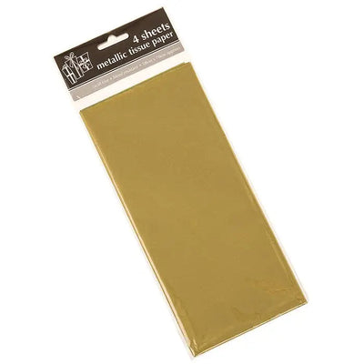 Gold Metallic Gift Wrap Tissue Paper - 4 Pack - Giftware