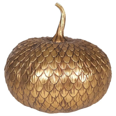 Gold Pumpkin 21 x 21 x 20cm - Homeware