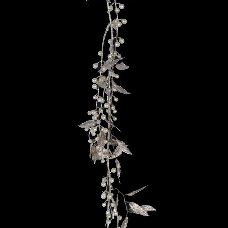 Gold Weeping Pearl Garland 183cm - Seasonal & Holiday