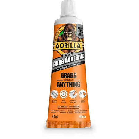 Gorilla Mould Resistant Silicone Sealant - White 80ml