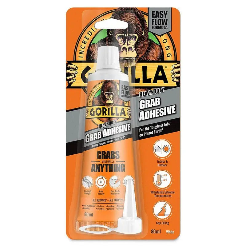 Gorilla Mould Resistant Silicone Sealant - White 80ml
