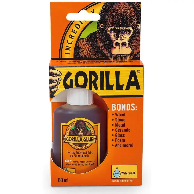 Gorilla Original Waterproof Super Glue 60ml - Brown - DIY \