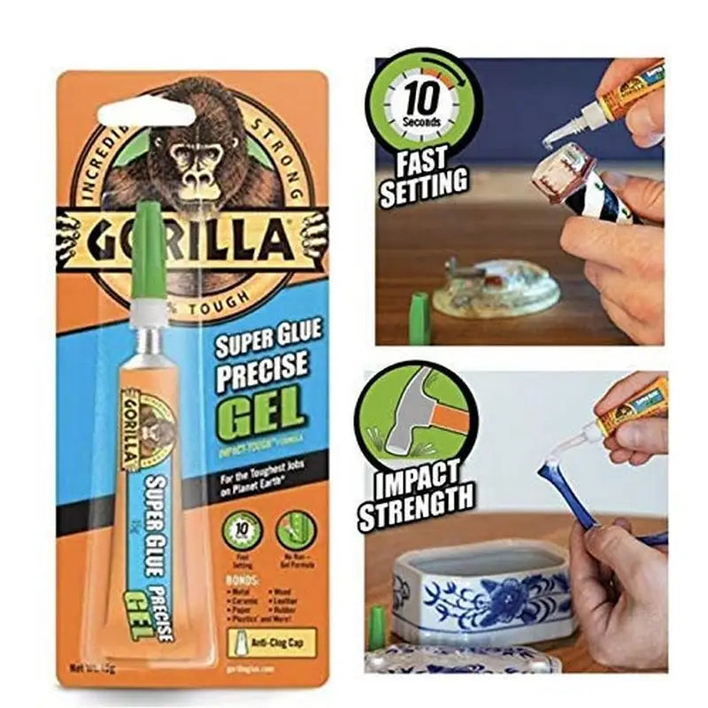 Gorilla Precise Gel Super Glue - 15G - DIY \ Tools \