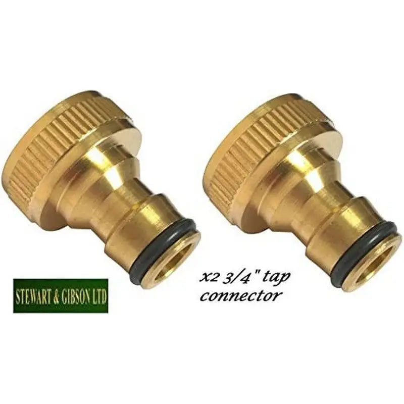 Green Blade 3/4 Threaded Metal Brass Tap Connector - 2 Pack