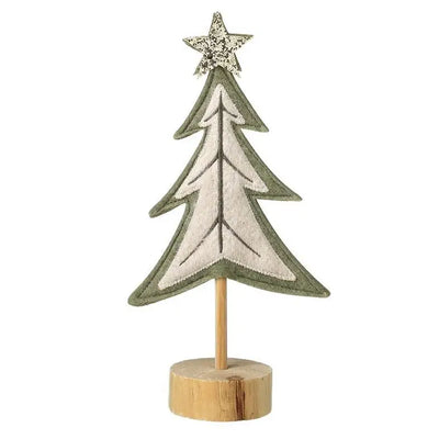 Green Felt Christmas Tree - Various Sizes - 12x6.5x25cm