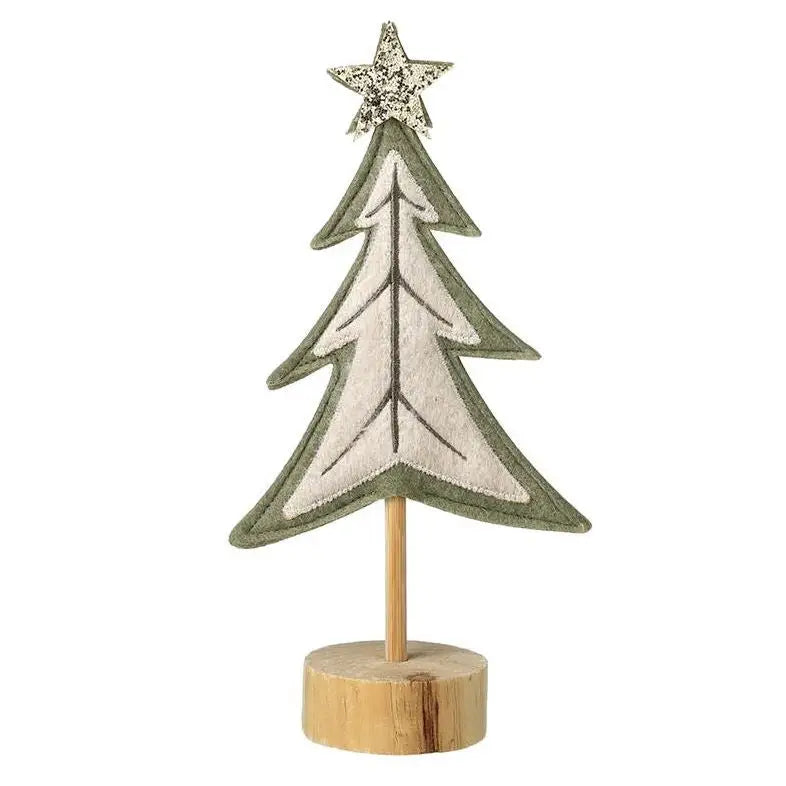Green Felt Christmas Tree - Various Sizes - 12x6.5x25cm