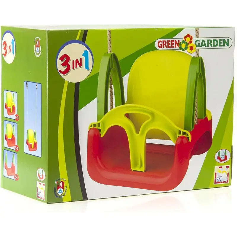 Green Garden 3 In 1 Baby Swing Seat 60kg - Toys