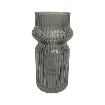 Grey Stripe Vase 29cm - Homeware >> Vases