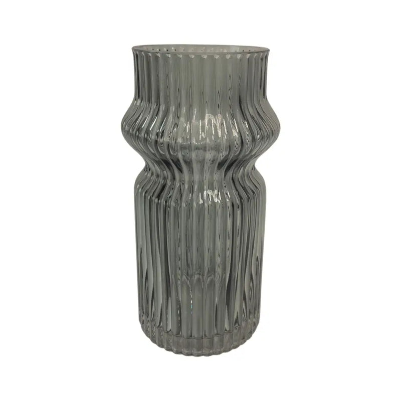 Grey Stripe Vase 29cm - Homeware >> Vases