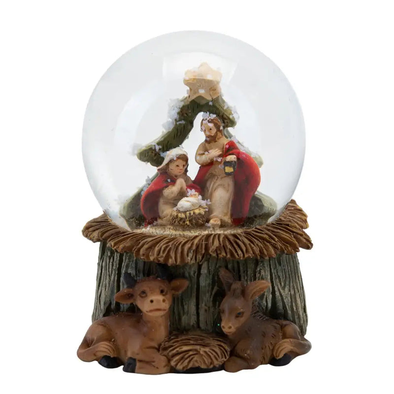Hand Painted Nativity Scene Waterball 4.5cm - Seasonal &