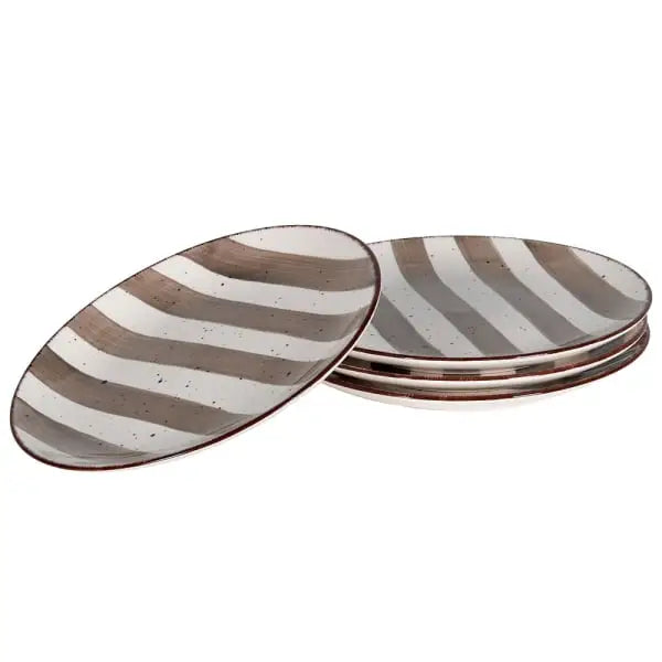Hand Painted Stripe Side Plate (1 SENT) - Kitchenware