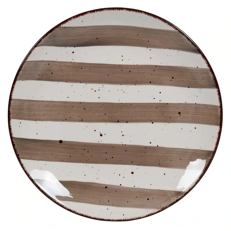 Hand Painted Stripe Side Plate (1 SENT) - Kitchenware