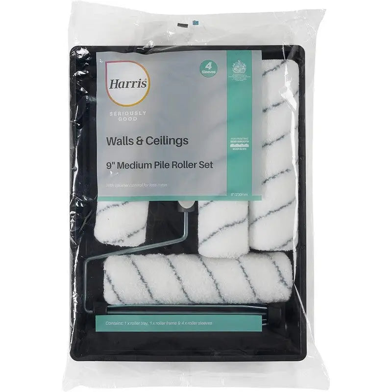Harris Seriously Good Roller Set - 9’’Medium Pile (4