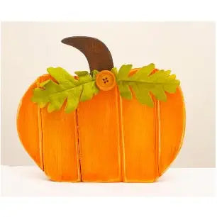 Harvestwood Small Pumpkin Plinth 17cm - Seasonal >> Autumn