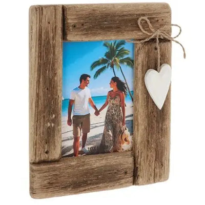 Heart Wood Photo Frame 6x4 - Giftware >> Photo Frames