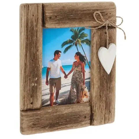 Heart Wood Photo Frame 6x4 - Giftware >> Photo Frames