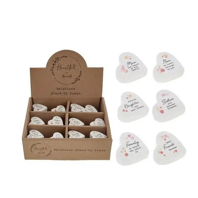 Heartfelt Art Heart Tokens Relations - Giftware >> Other