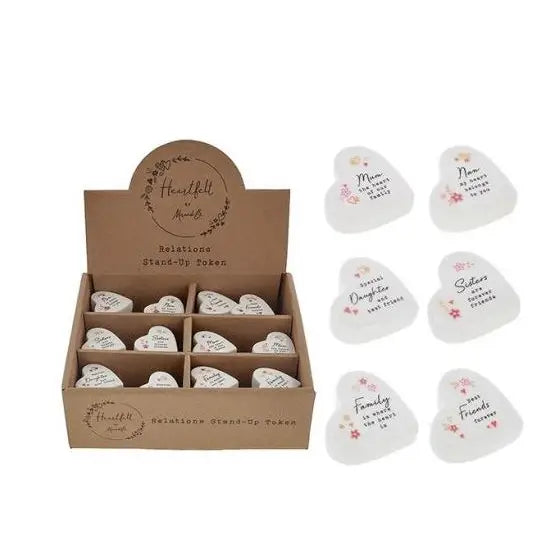 Heartfelt Art Heart Tokens Relations - Giftware >> Other