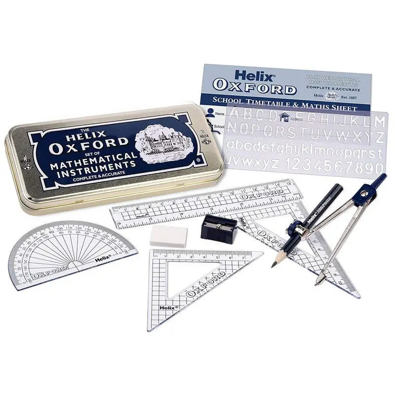 Helix Oxford Set Of Mathematical Instruments - Stationary