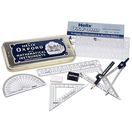 Helix Oxford Set Of Mathematical Instruments - Stationary
