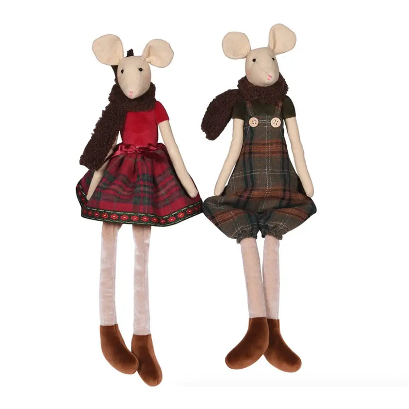 Henry The Mouse Tartan Dungarees Seasonal >> Christmas >>