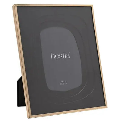 Hestia Gold & Black Aluminium Photo Frame Layered Mount
