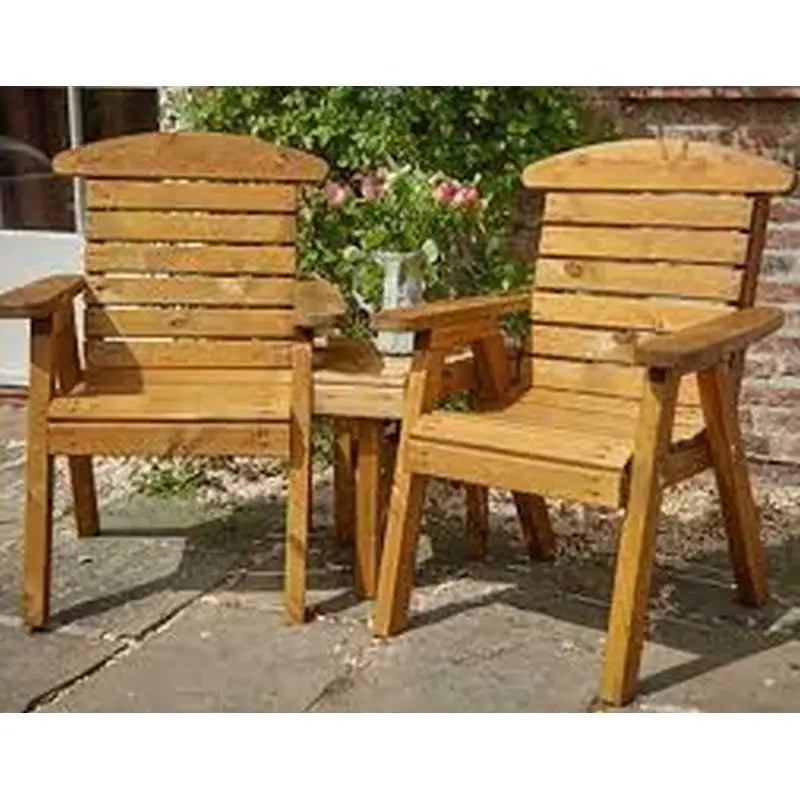Hetton Companion Seat - (153X71X96cm) - Garden Bench