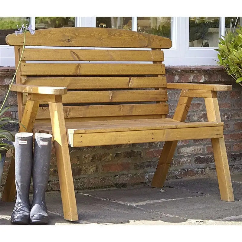 Hetton Garden Bench Small - 4 Foot (123X71X96cm) - Garden