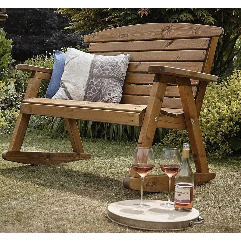 Hetton Rocking Chair Bench - 4 Foot (123 x 85 x 96cm) -