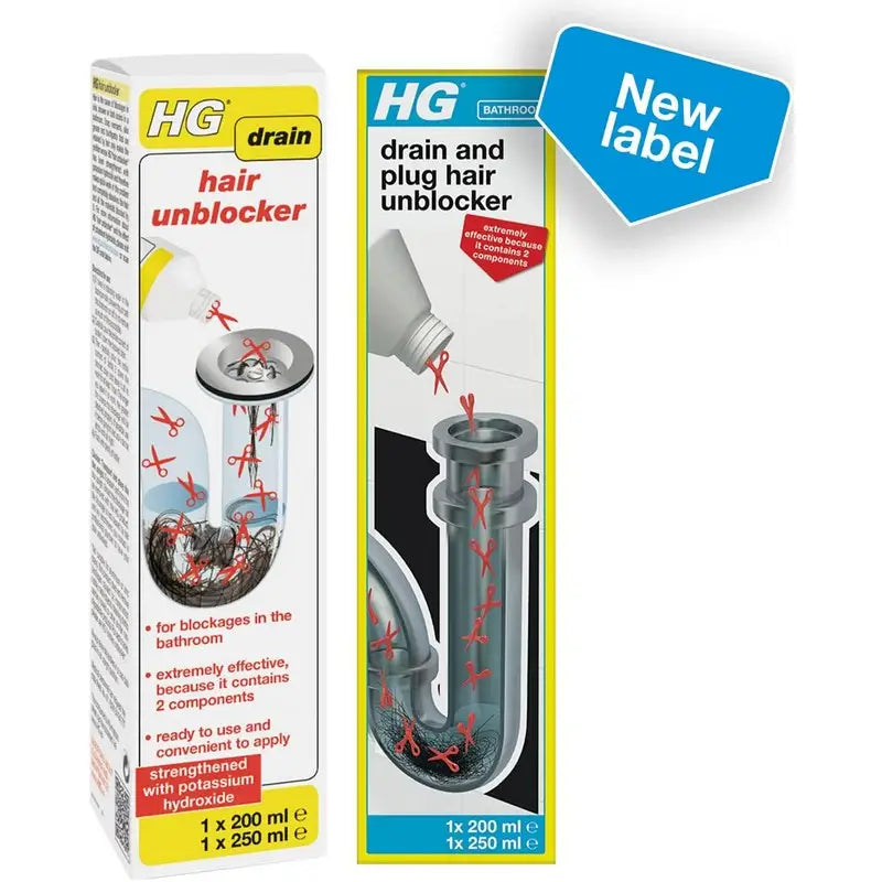 HG Drain and Plug Hair Unblocker Duo 2 Step Formula - (200