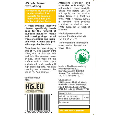 HG Hob Thorough Kitchen Cleaner Extra Strong - 250ml -