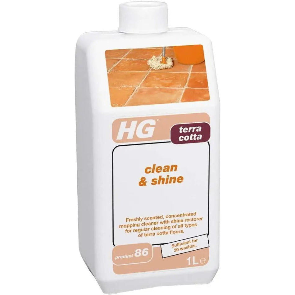 HG Terracotta Tiles Floor Clean & Shine P.86 - 1 Litre -