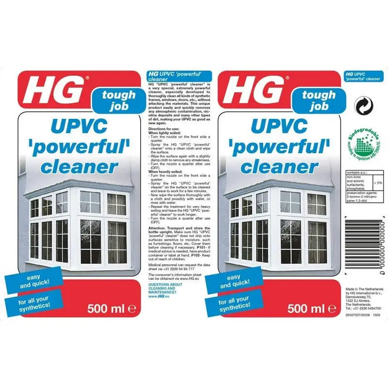 HG UPVC Powerful Cleaner Tough Job - 500ml - Cleaning