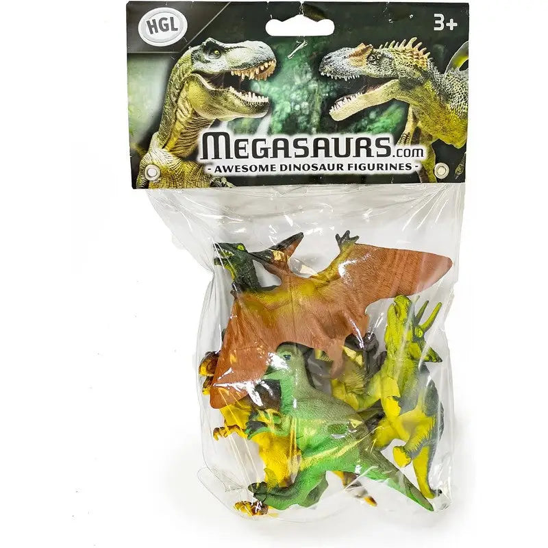 HGL Megasaurs Dinosaur Play Figures - 6 Pack - Toys