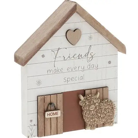 Highland Charm Barn Plaque Friend - Giftware >> Other Gifts
