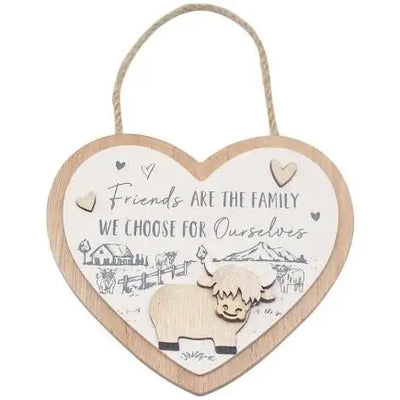 Highland Charm Hanging Heart Friendship - Giftware >> Other
