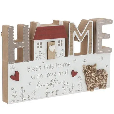 Highland Charm Table Word Plaque Love - Giftware >> Other