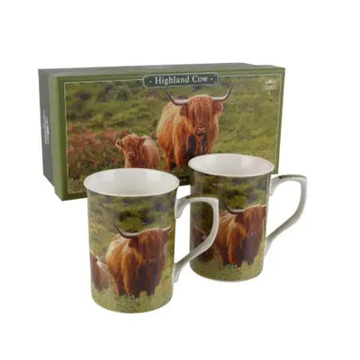 Highland Cow & Calf Mug Set of 2 - Kitchenware >> Mugs