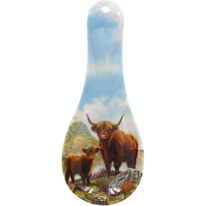 Highland Cow & Calf Spoon Rest - Kitchenware >> Kitchen