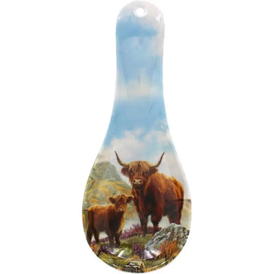 Highland Cow & Calf Spoon Rest - Kitchenware >> Kitchen